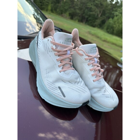 Altra Women's Athletic Shoes in White and Light Blue - Picture 2 of 9